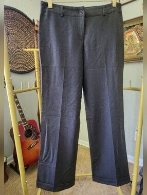 Wet Seal Grey Polyester Straight Leg Pants Vintage Y2K